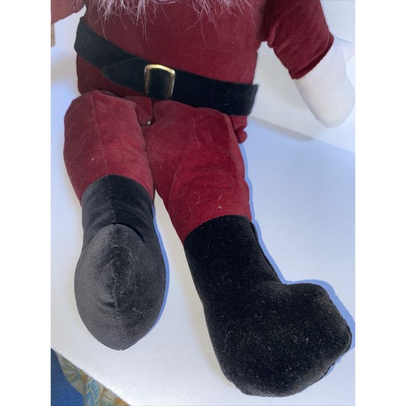 Woof & Poof Velveteen Christmas Plush Santa Musical VTG 1994 Handmade 22” - Picture 5 of 6